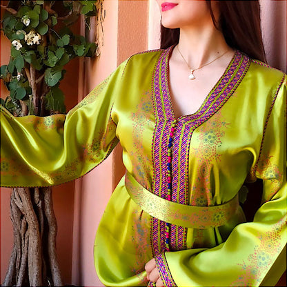 VERDANT CHARM CAFTAN