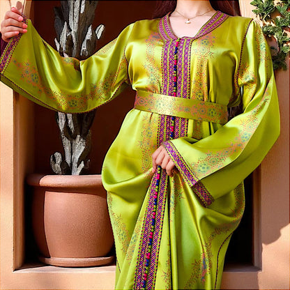VERDANT CHARM CAFTAN