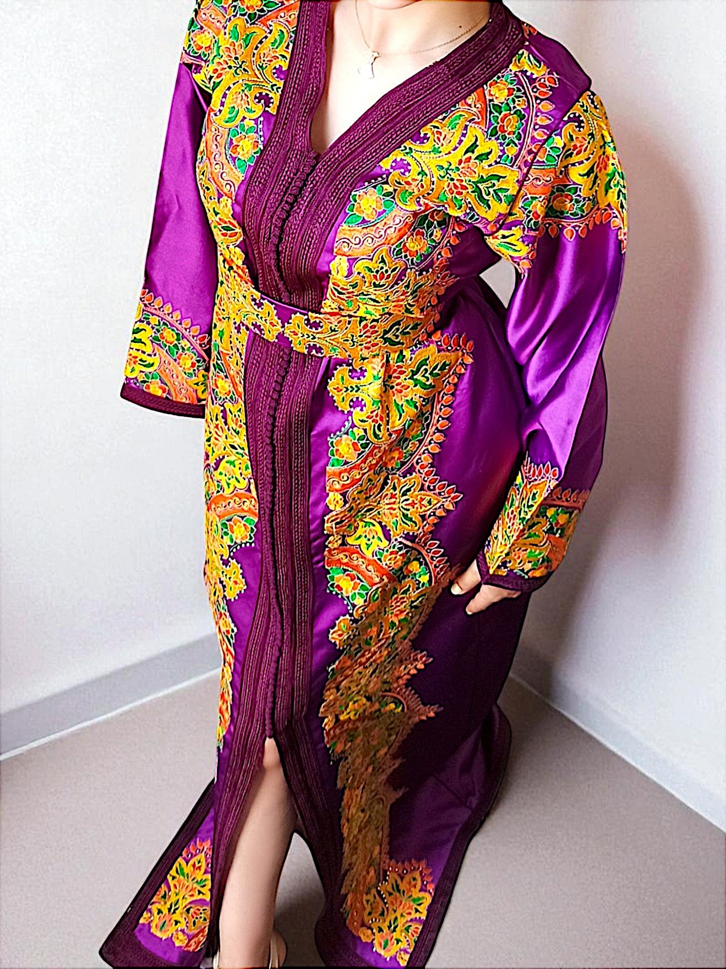 MAJESTIC PURPLE CAFTAN