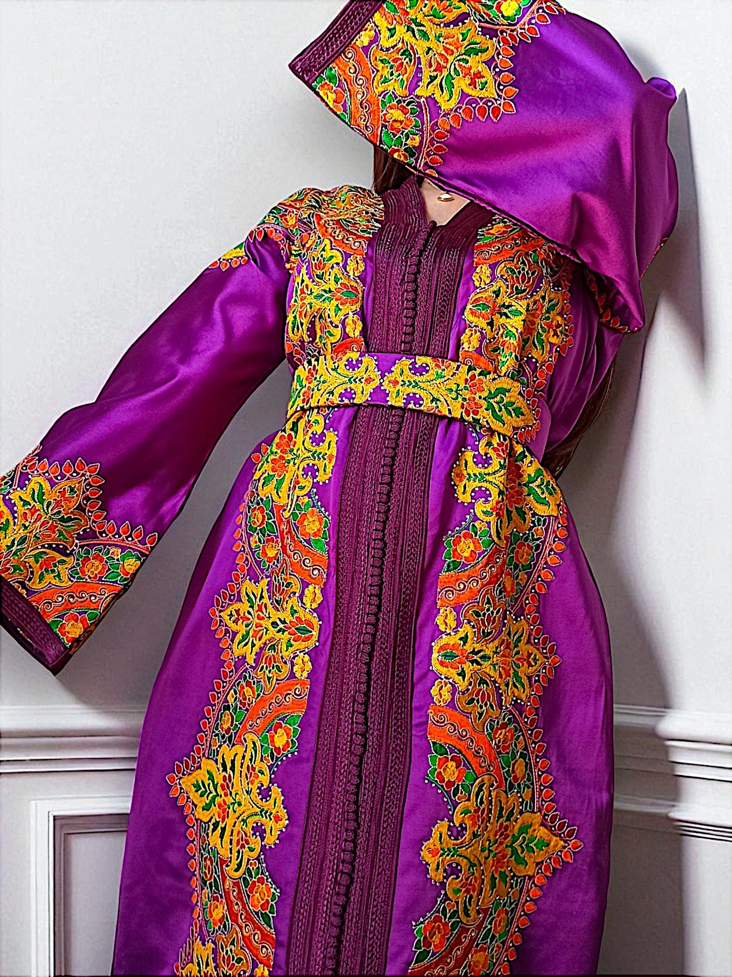 MAJESTIC PURPLE CAFTAN