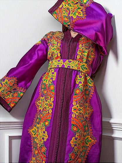 MAJESTIC PURPLE CAFTAN