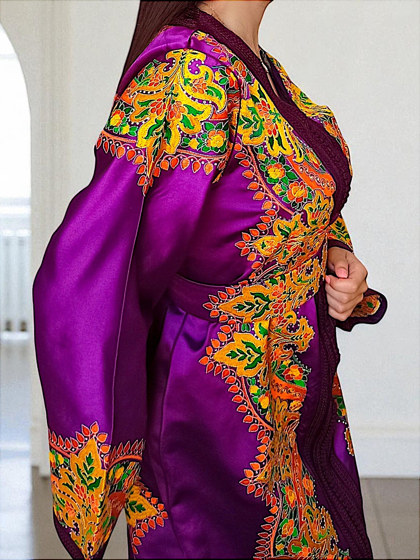 MAJESTIC PURPLE CAFTAN