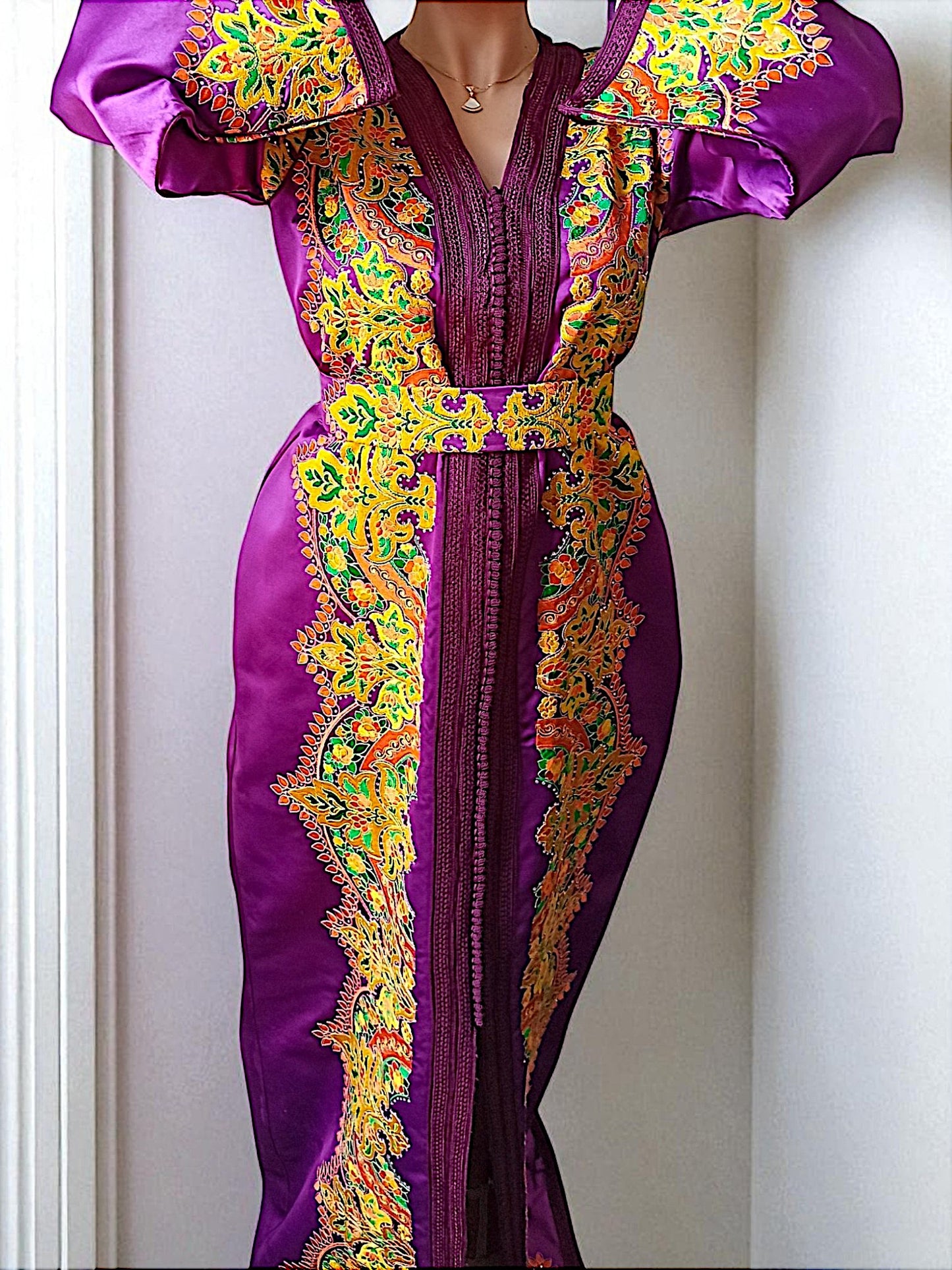 MAJESTIC PURPLE CAFTAN
