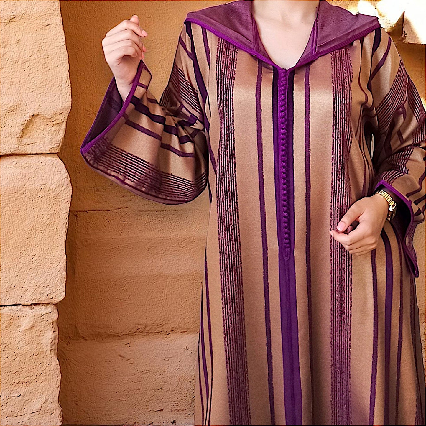 SULTANA PLUM DJELLABA