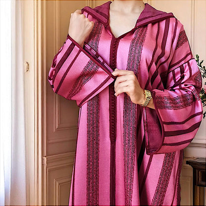 BERRY VELVET DJELLABA