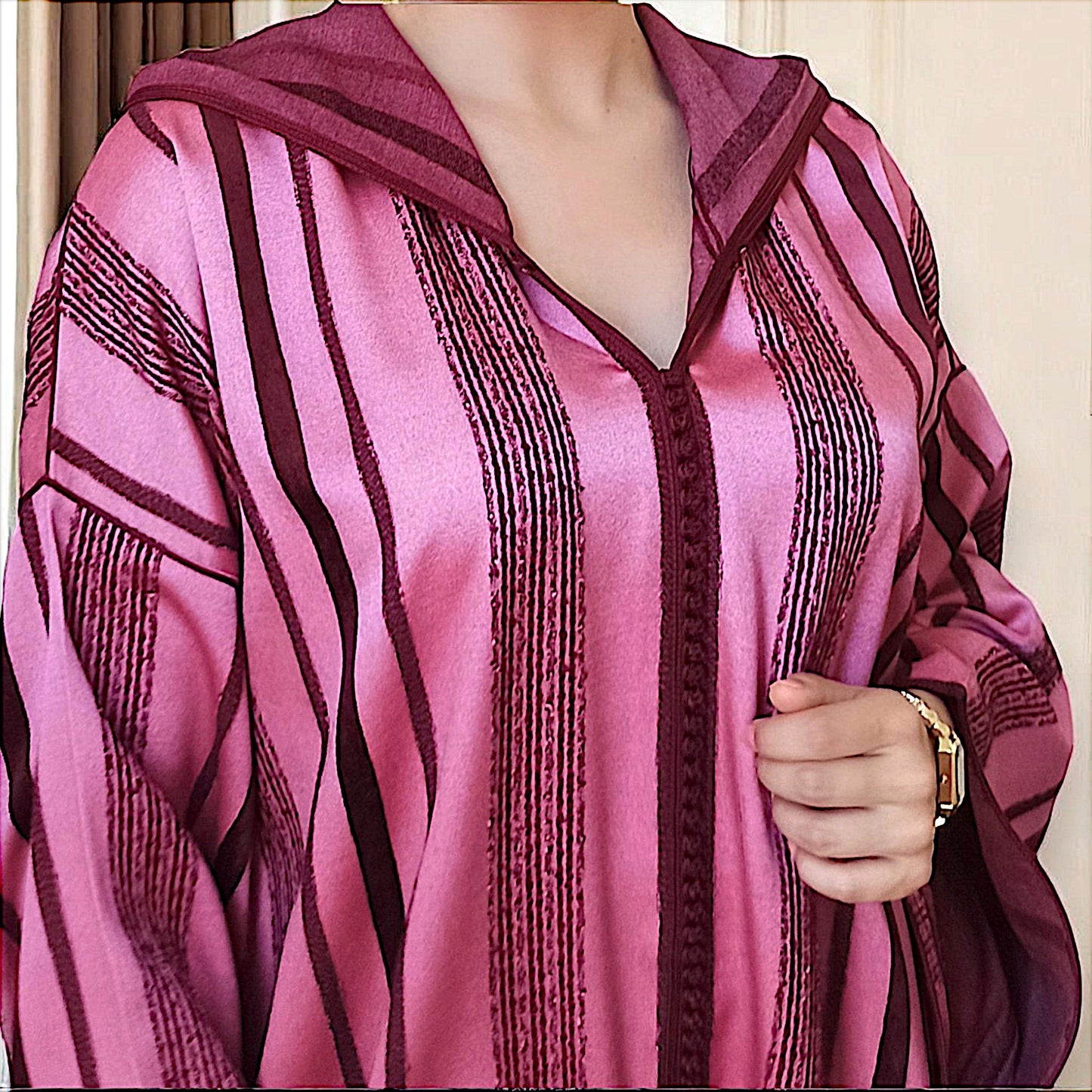 BERRY VELVET DJELLABA